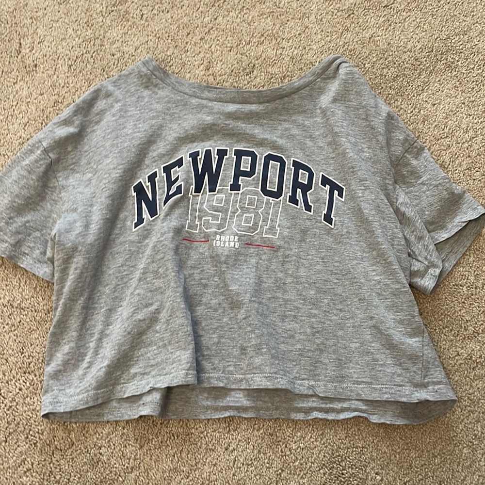 Newport grey crop top